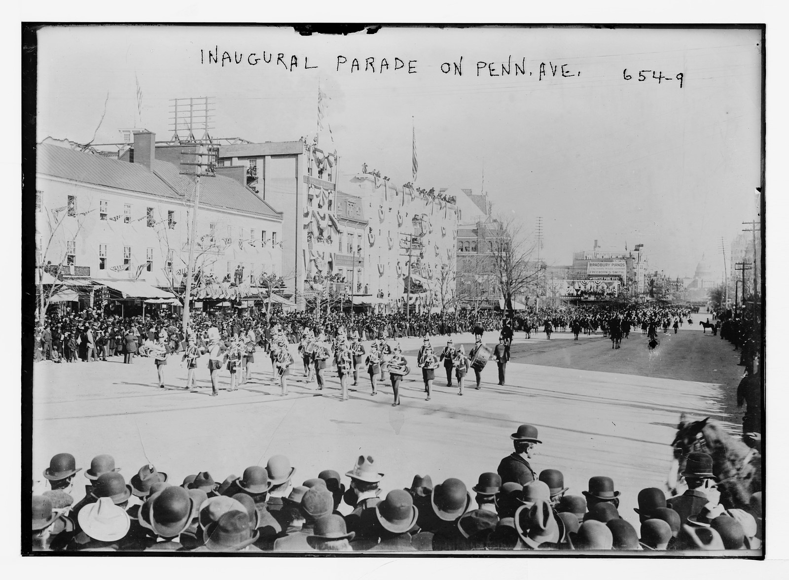 Inaugural parade on Pennsylvania Ave., Washington, D.C., n/a — historic photograph