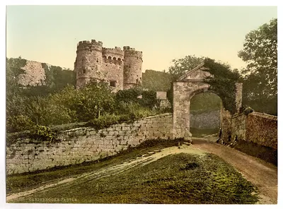 Carisbrocke the castle Isle of Wight England