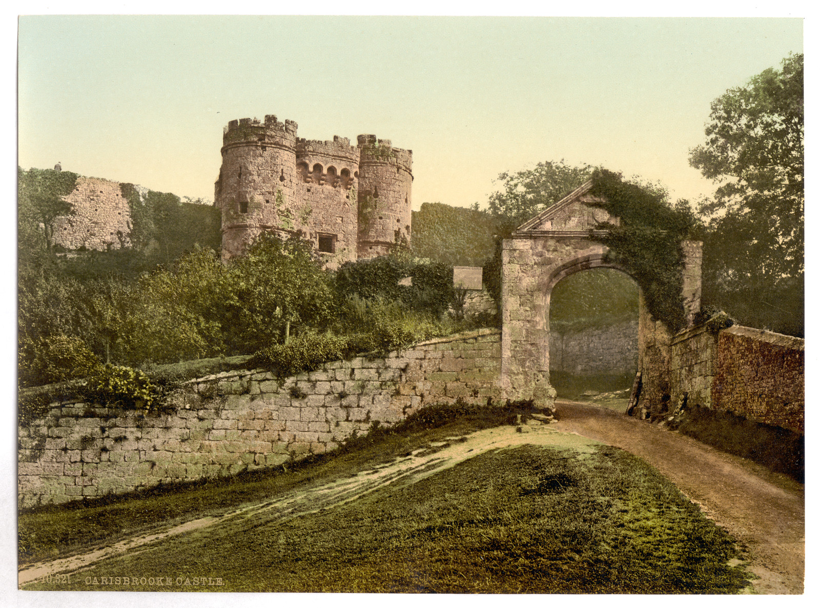 Carisbrocke the castle Isle of Wight England, [between ca. 1890 and ca. 1900]. — historic print