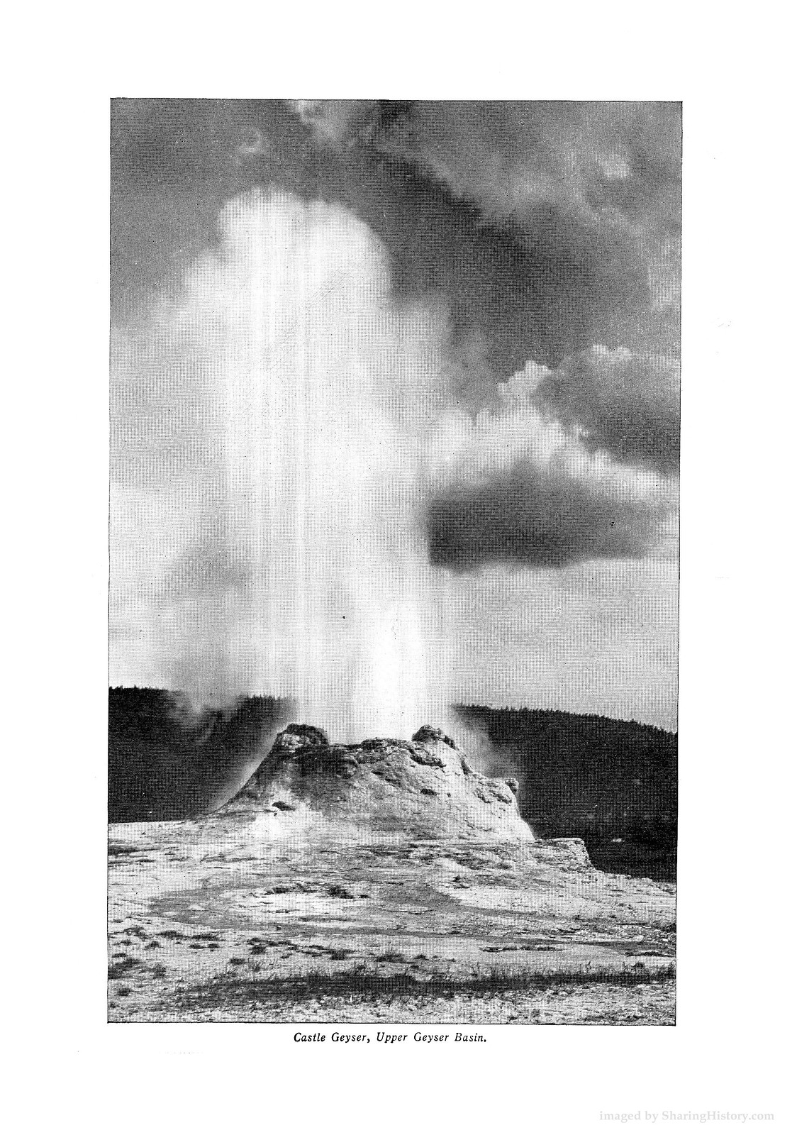 Castle Geyser, Upper Geyser Basin — historic image