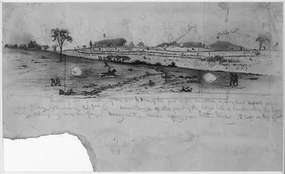 The battle of Gettysburg