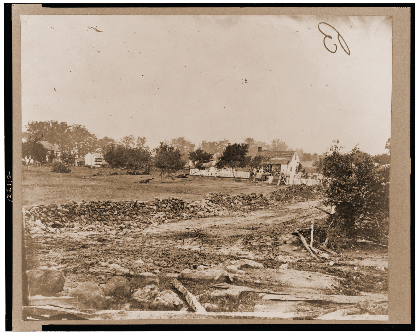Gen. G.G. Meades headquarters Gettysburg, 1861 — historic photograph