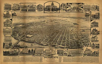 CA Sacramento 1890 MAP