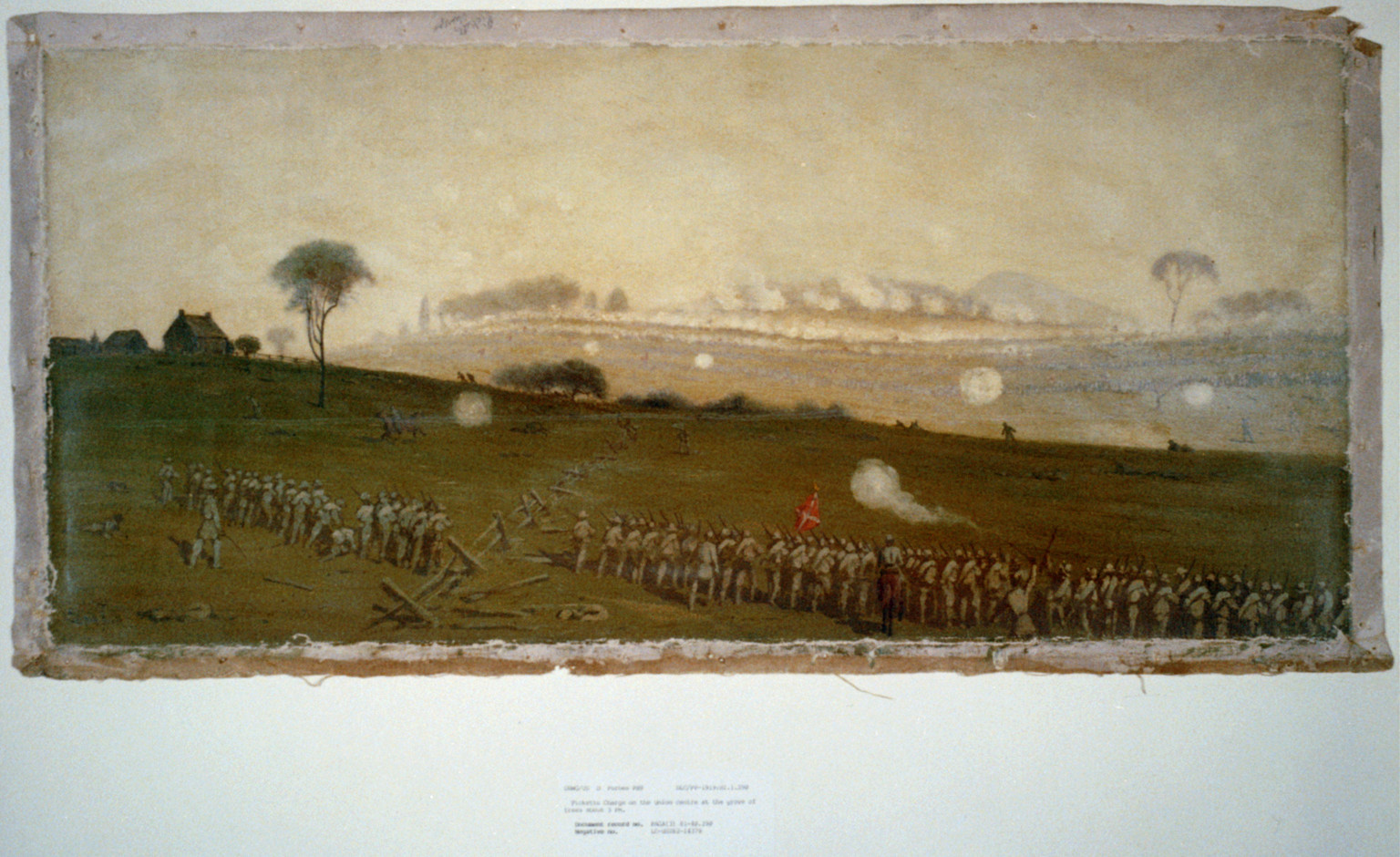Picketts charge on the Union centre at the grove of trees about 3 PM / Edwin Forbes., [between 1865 and 1895] — historic image