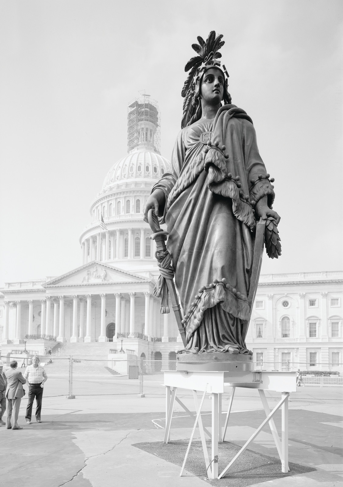 U.S. Capitol, Statue of Freedom, 1993 — historic image