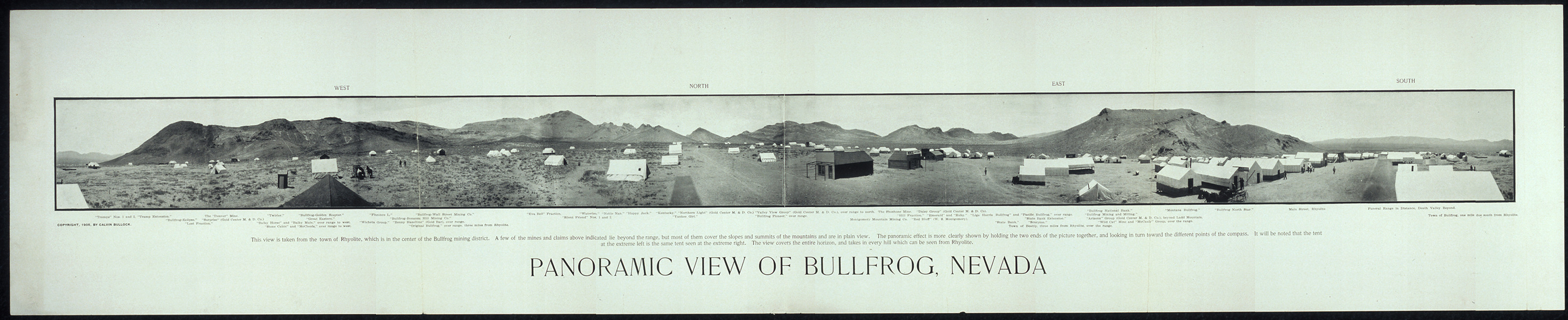 Bullfrog, Nevada, 1905, 1905 — historic image