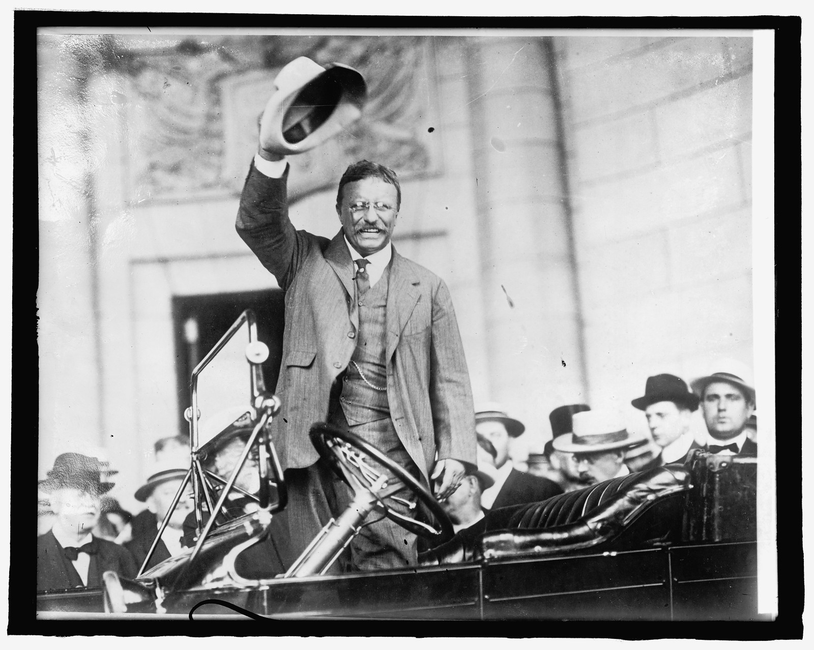 Roosevelt at Union Station, [Washington, D.C.], May 1914, 1914 May. — historic photograph