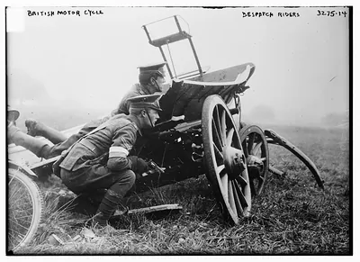 British motorcycle, despatch riders