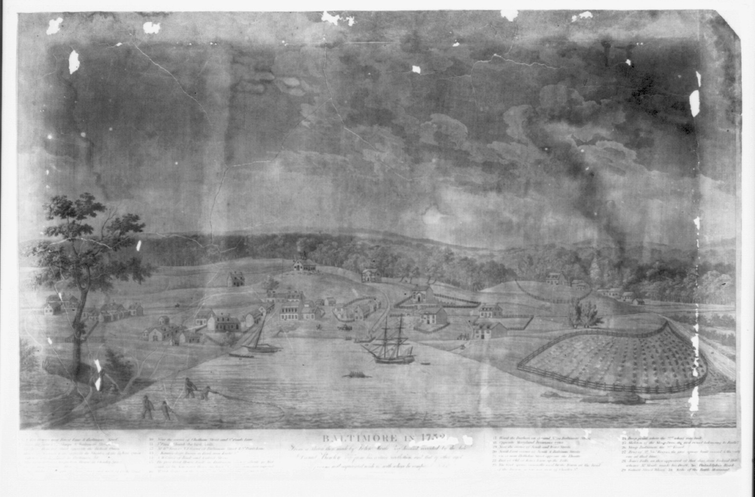 Baltimore in 1752, [ca. 1815] — historic print