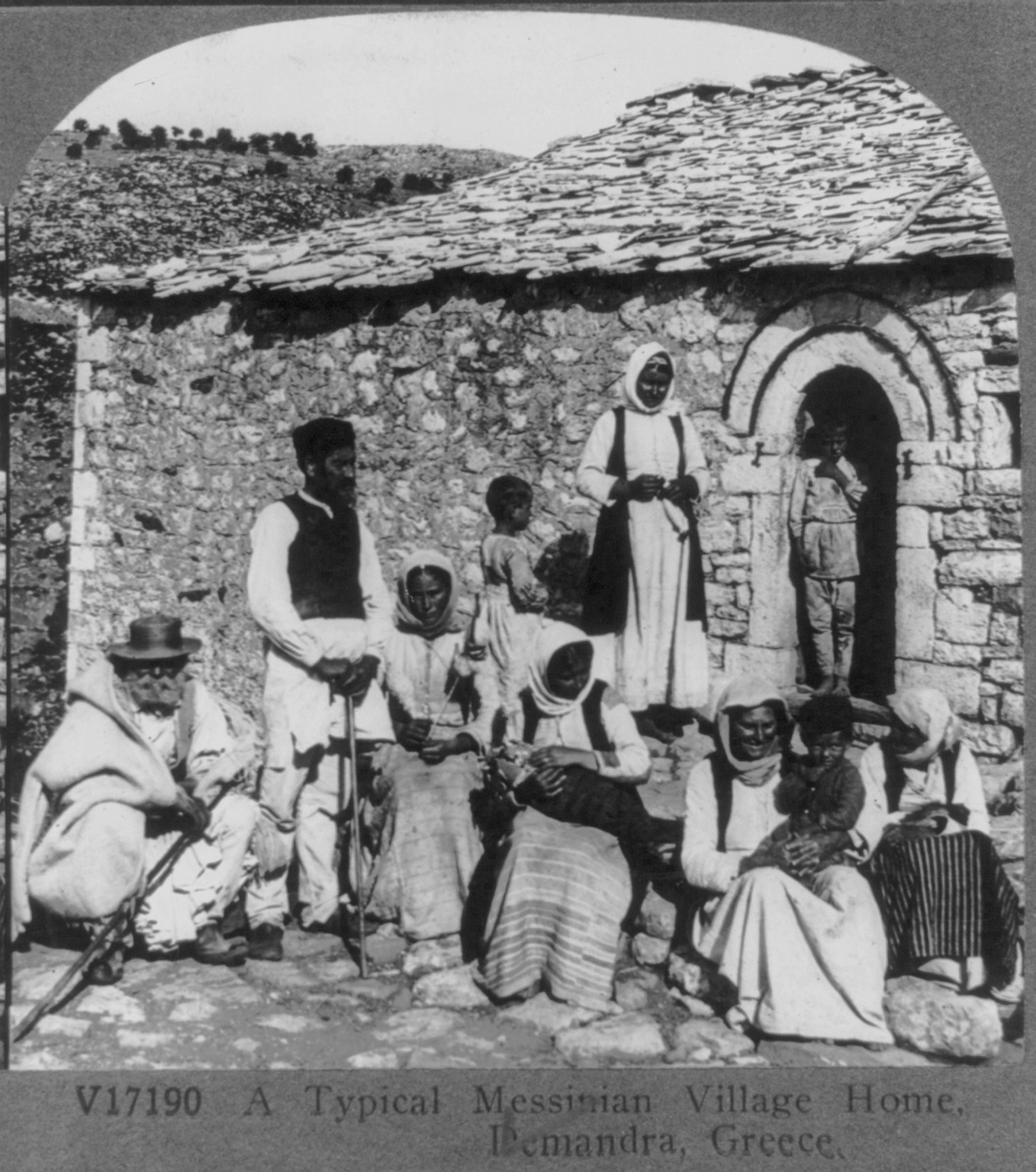 A typical Messinian village home, Demandra, Greece, c1926 Aug. 13. — historic photograph