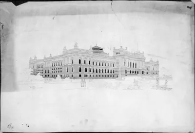 [Library of Congress, Washington, D.C. Exterior perspective rendering]