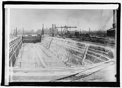 Drydock, New York Navy Yard, [12/30/25]