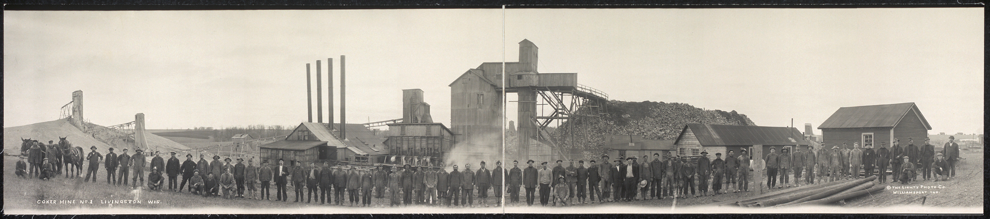 Coker Mine, no. 1, Livingston, Wisconsin, 1915, 1915 — historic image