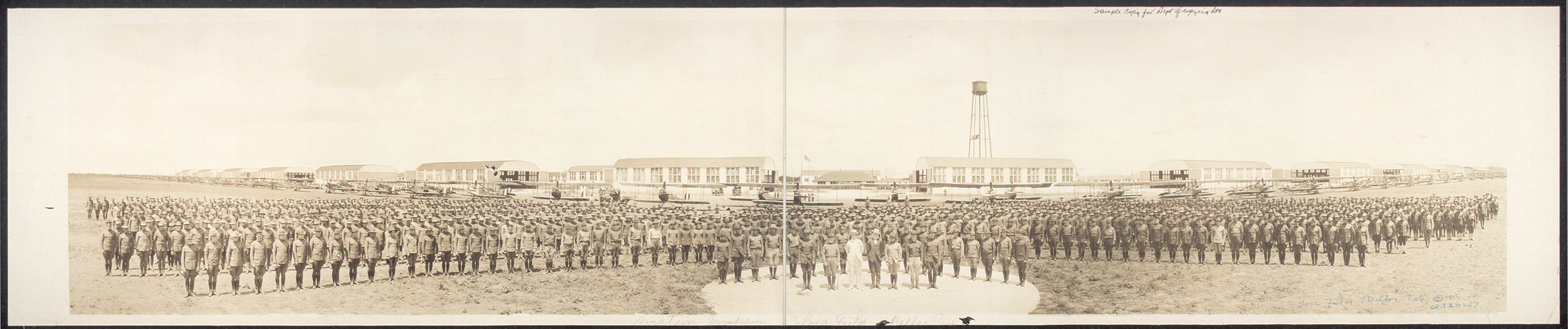 Aviation companies, Love Field, Dallas, Texas, 1918, 1918 — historic image