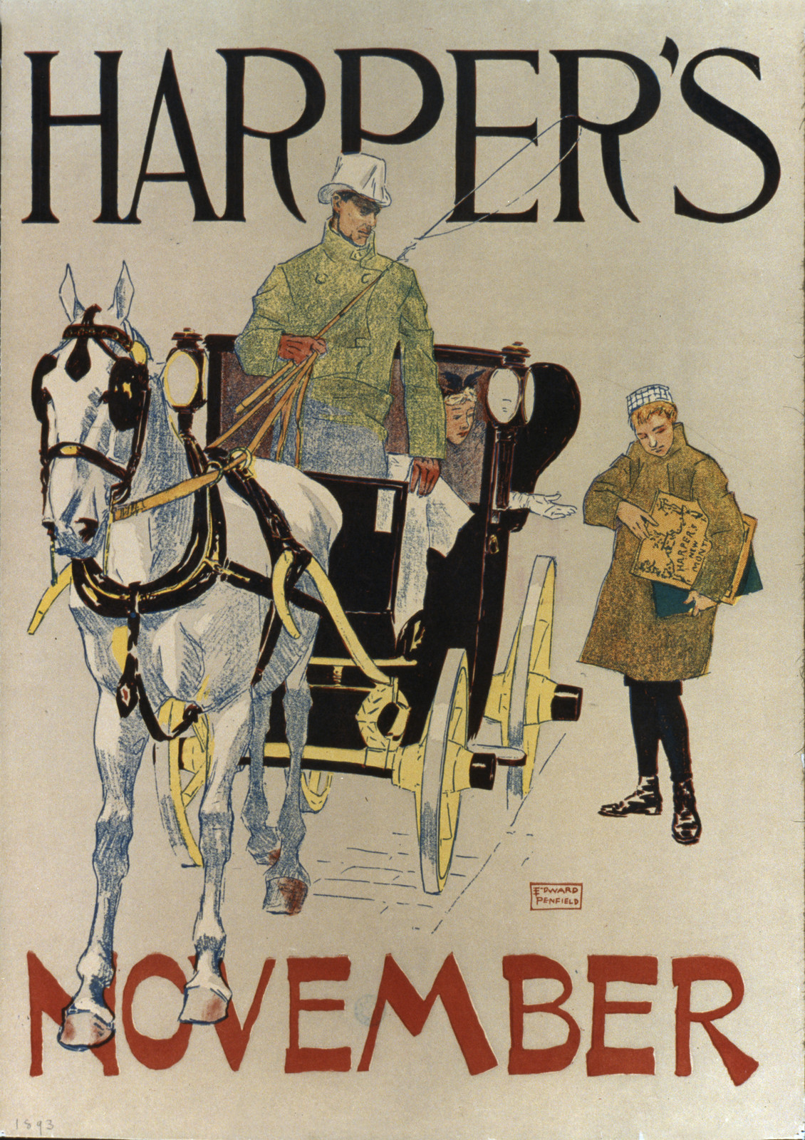 Harper's [for] November, 1893 — vintage poster