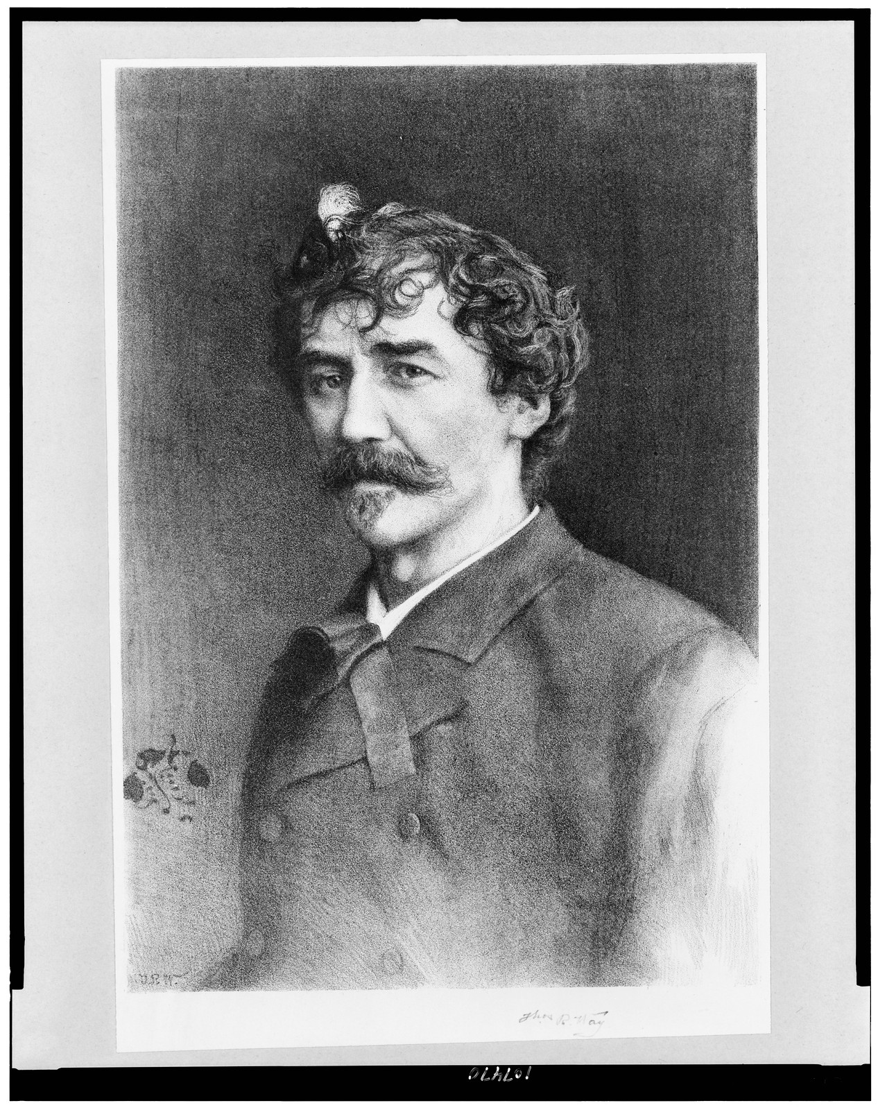[James Abbott McNeill Whistler, head-and-shoulders portrait, facing left] / Thos. R. Way., [between 1903 and 1926] — historic photograph