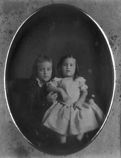 [Portrait of two children]