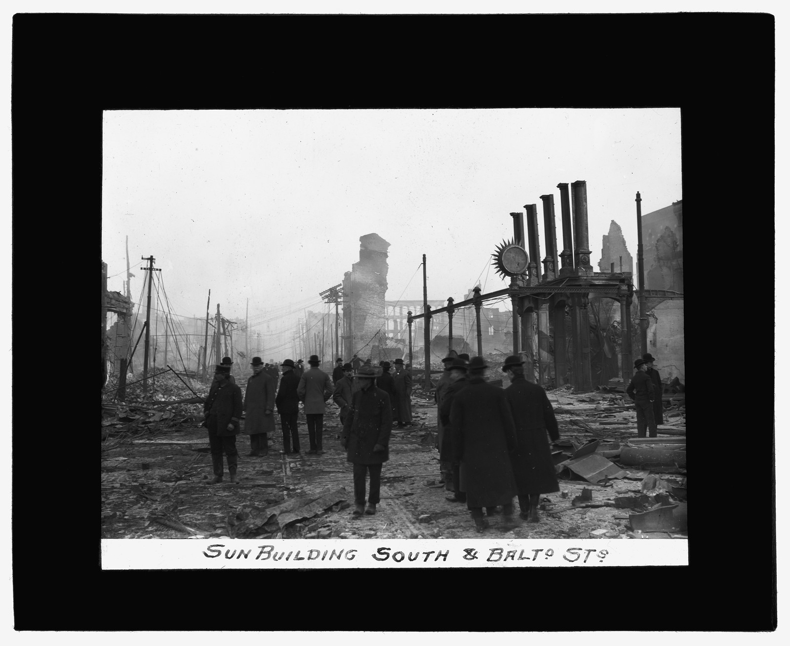 [Baltimore fire, 1904] Sun building, South & Balto. Sts., [1904] — historic photograph