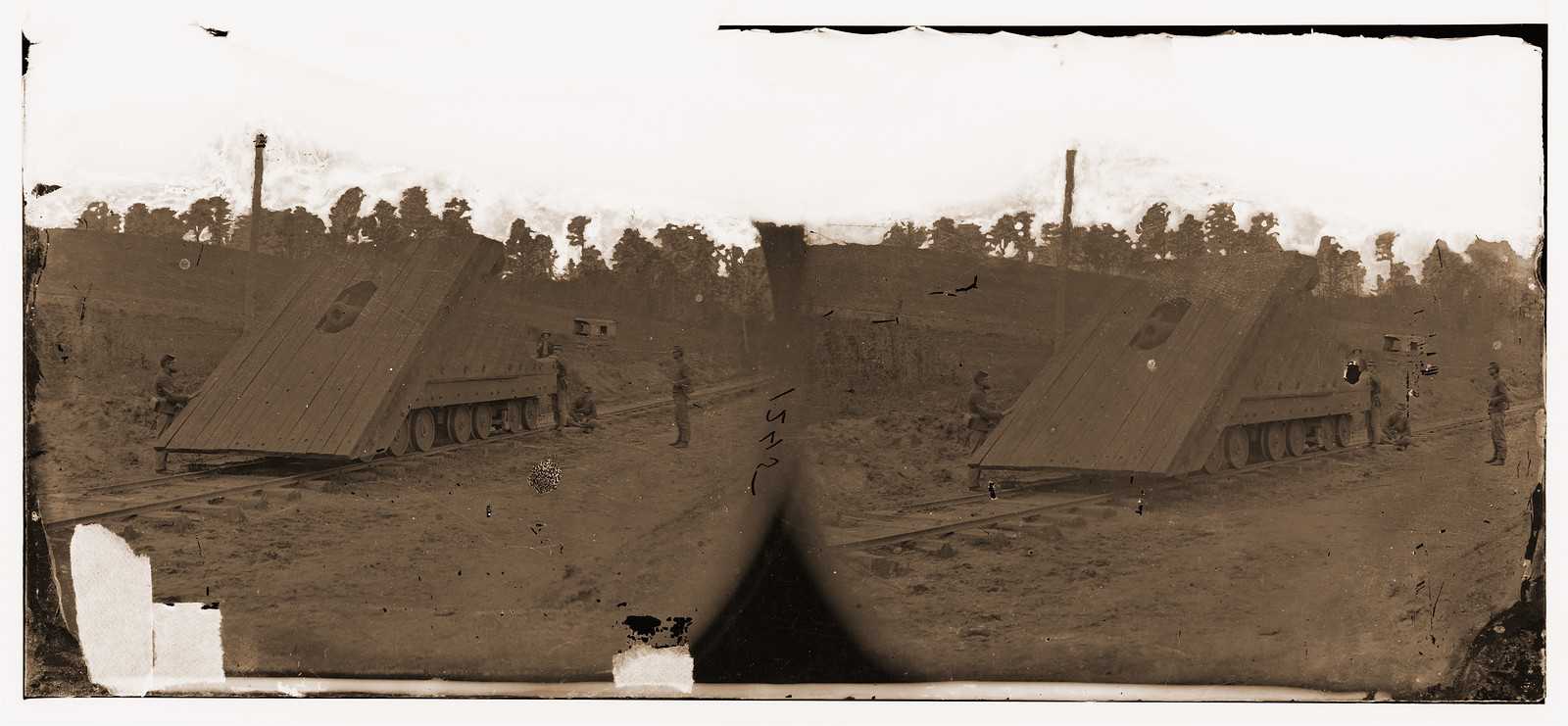 Petersburg Virginia. Railroad battery., 1862 — historic photograph