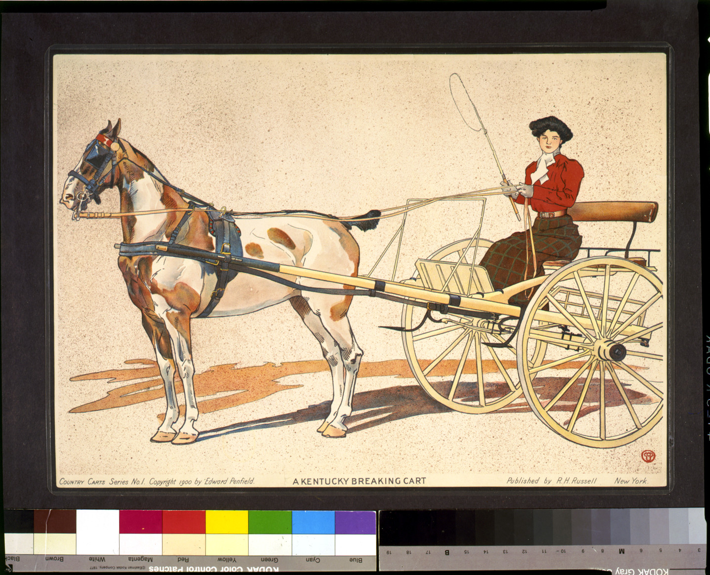 A Kentucky breaking cart, New York : published by R.H. Russell, c1900. — vintage poster