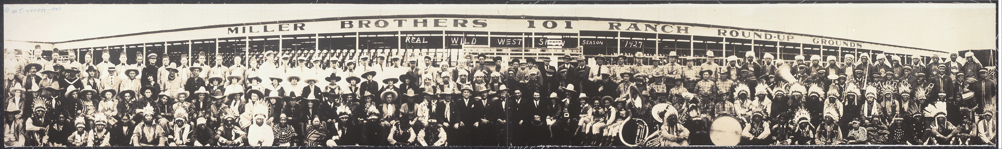 Real Wild West Show Ponaca, Oklahoma, 1927, 1927 — historic image