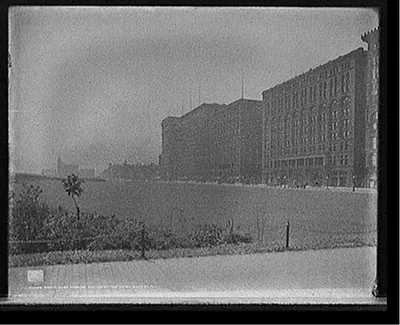 Grant Park, showing Auditorium [Building] and [Congress Hotel and] Annex, Chicago, Ill.