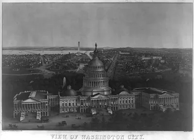 View of Washington City / lith. & print by E. Sachse & Co., Baltimore, Md.