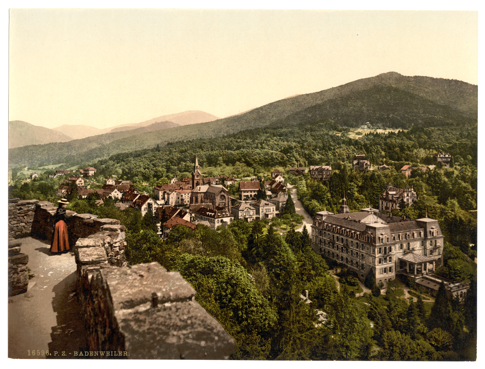 Badenweiler Black Forest Baden Germany, [between ca. 1890 and ca. 1900]. — historic print
