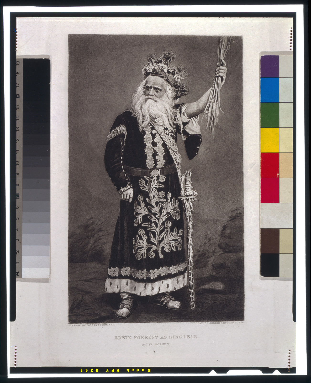 Edwin Forrest as King Lear--Act IV--Scene VI / gravure Gebbie & Husson Co. Ltd., c1897. — historic print