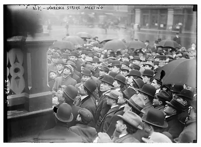 Lawrence, N.Y. - strike meeting