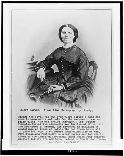 Clara Barton. A war time photograph by Brady