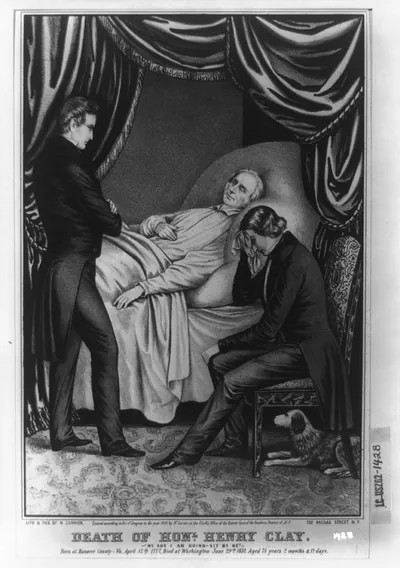 Death of Honl. Henry Clay: My son i am going-sit by me""