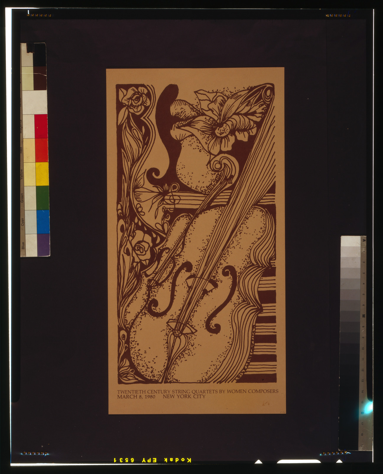 Twentieth Century string quartets by women composers, March 8, 1980, New York City, [1980] — vintage poster