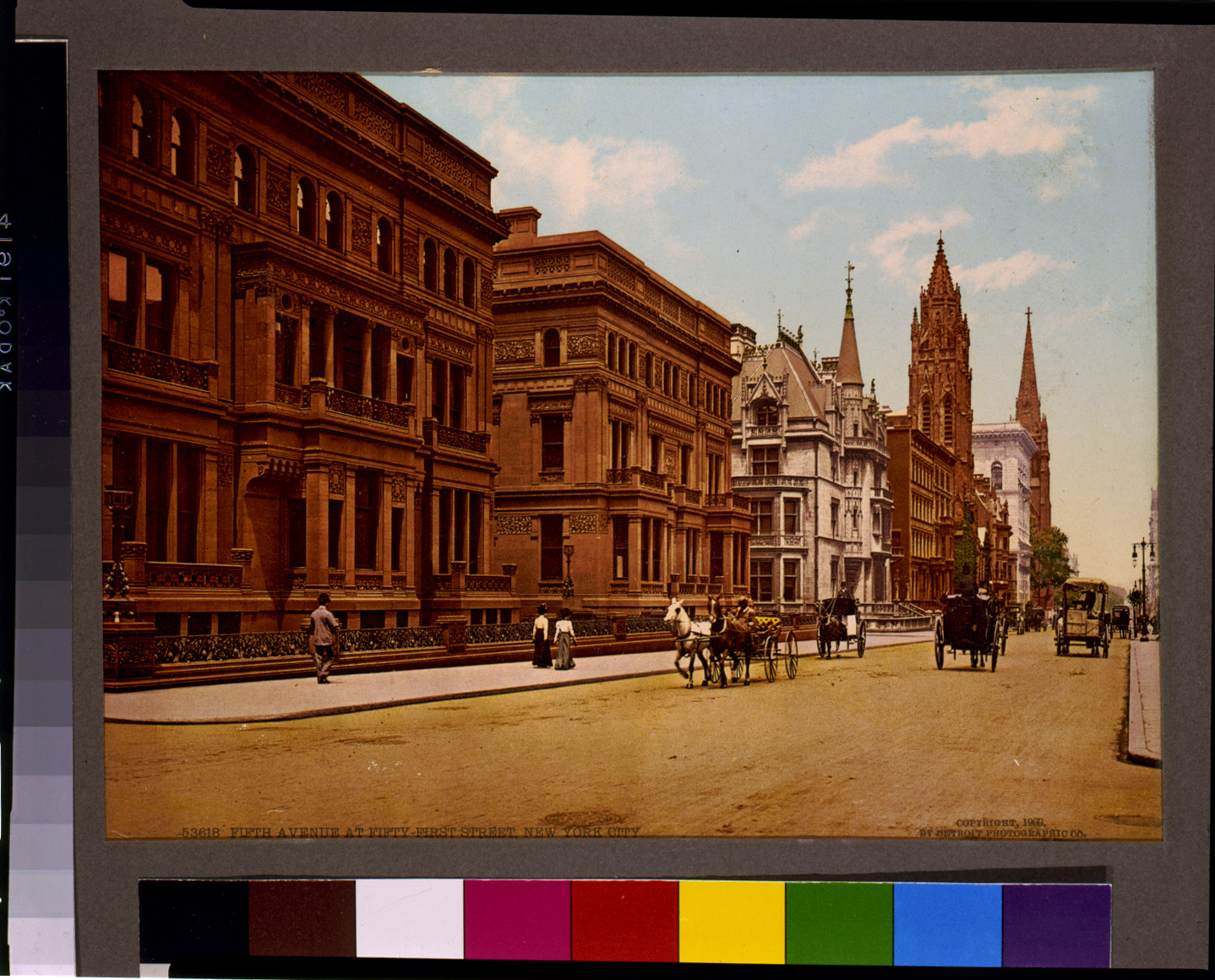 Fifth Avenue at Fifty-first Street, New York City, c1900. — historic print