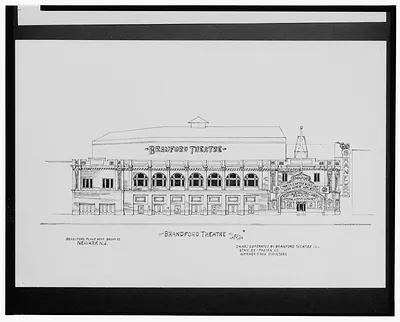[Brandford Theatre (i.e., Branford Theatre), Branford Place near Broad St., Newark, New Jersey] / AFD 1936.
