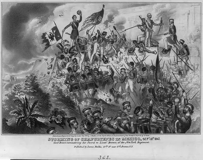 Storming of Chapultepec in Mexico, Sept. 13th, 1847
