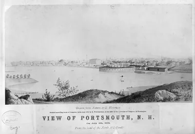 View of Portsmouth, N.H., 1873 July 4: From the head of North Mill Pond