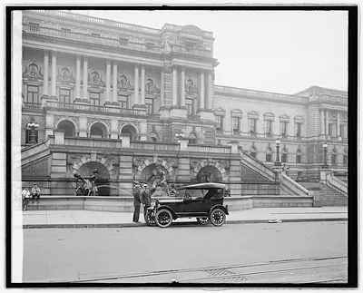 Ford Motor Co. Ford touring car at Library [of Congress, Washington, D.C.]