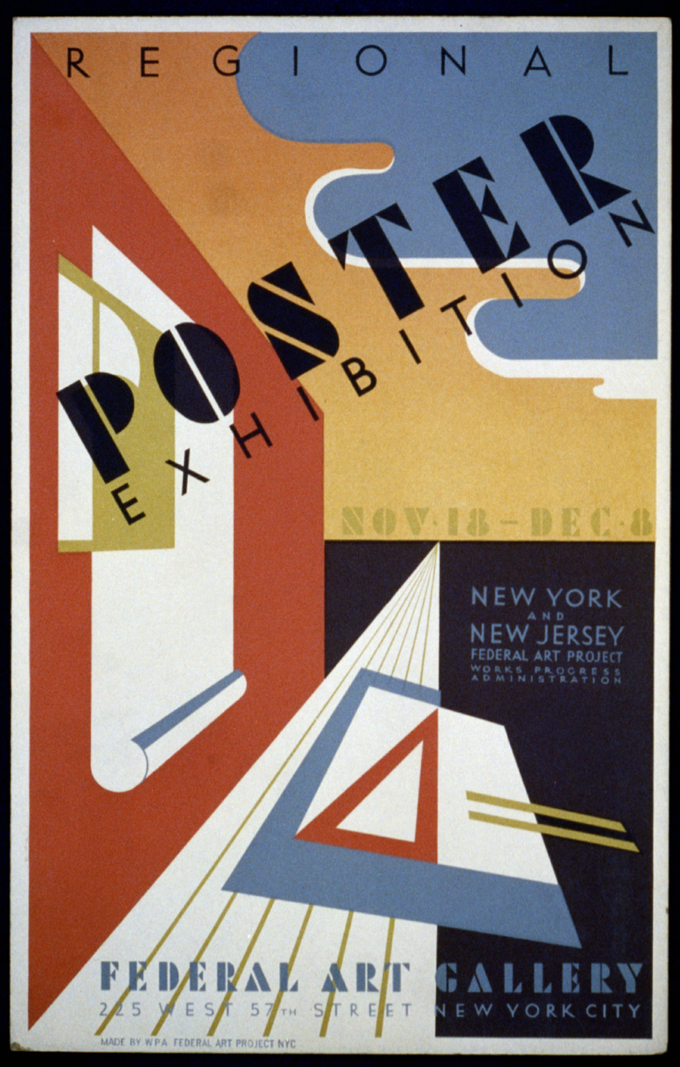 Regional poster exhibition, 1936 — vintage poster
