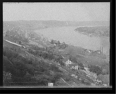 Up the Ohio from Mt. Adams, Cincinnati, Ohio