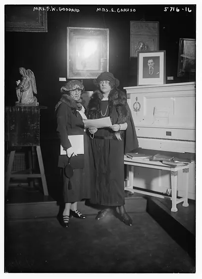 Mrs. F.W. Goddard and Mrs. E. Caruso