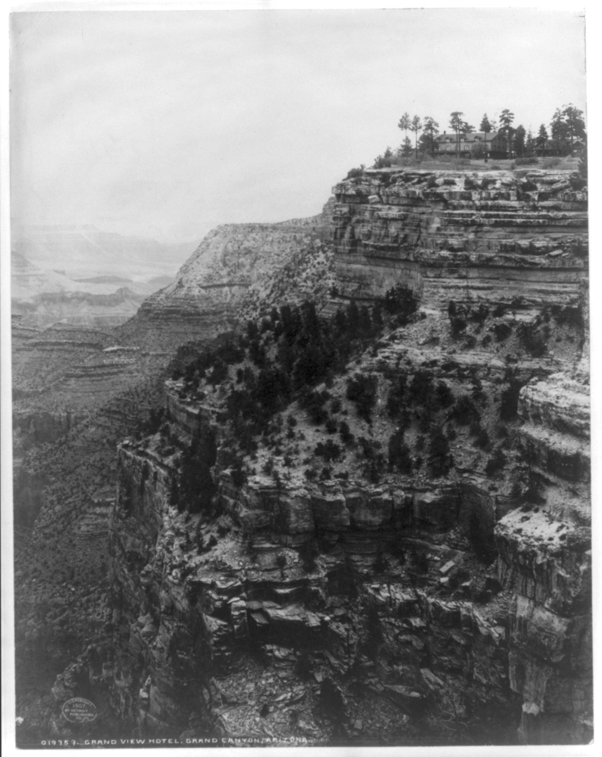 Grand View Hotel, Grand Canyon, Arizona, c1907. — historic photograph