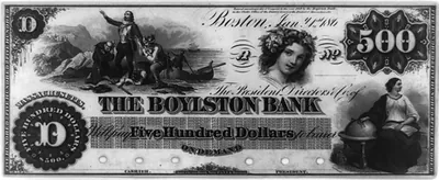 [Banknote for $500 from the Boylston Bank, Boston, Massachusetts] / American Bank Note Co.