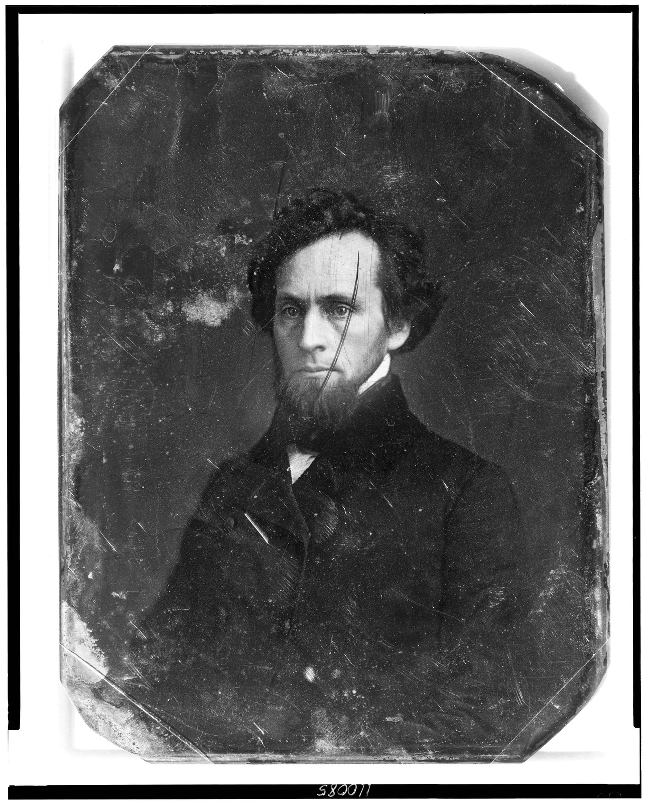 Unidentified man, daguerreotype portrait, about 1844, 1844 — historic photograph