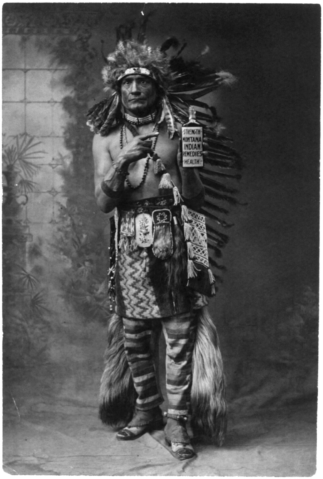 Charles DeFate as Indian Chief, c1919 Dec. 3. — historic photograph