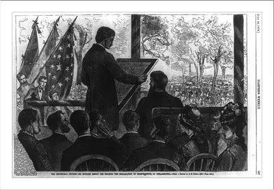 The Centennial Fourth - Mr. Richard Henry Lee Reading the Declaration of Independence, at Philadelphia