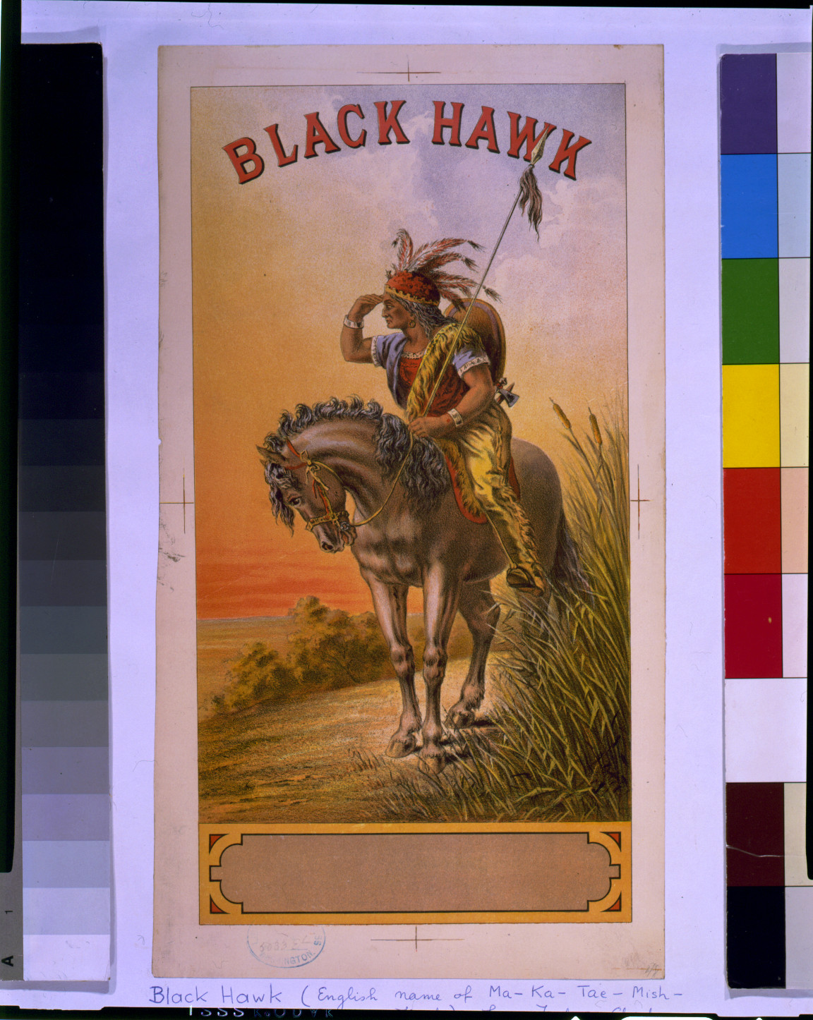 Black Hawk, [187-(?)] — antique lithograph