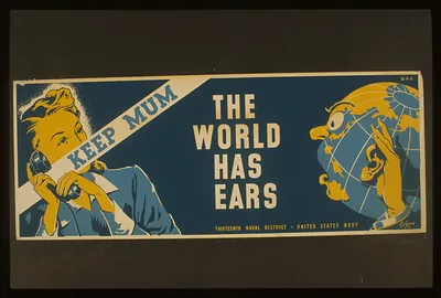 Keep mum - the world has ears / Grigware.