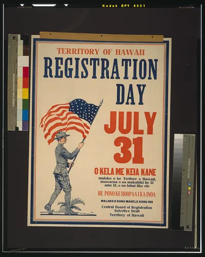 Territory of Hawaii registration day July 31