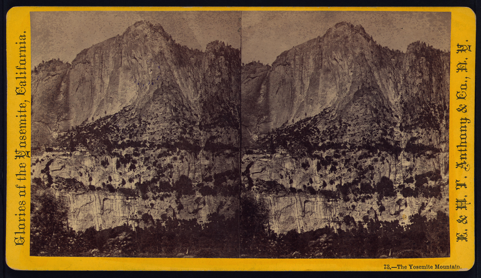 The Yosemite Mountain, 1875 — historic photograph